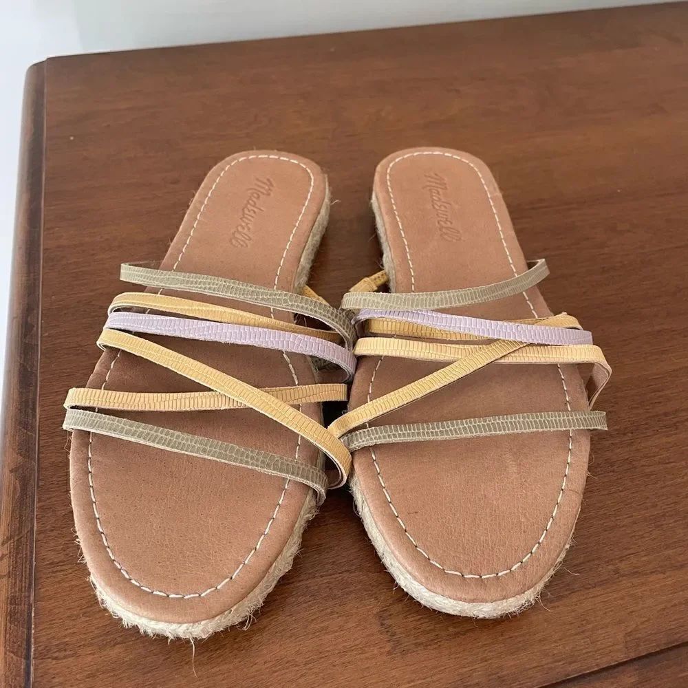 Madewell Crisscross Pastel Snake Sandals - Picture 4 of 8